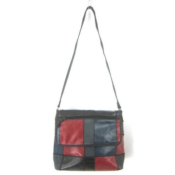 Vintage patchwork faux leather bag - Picture 4 of 7